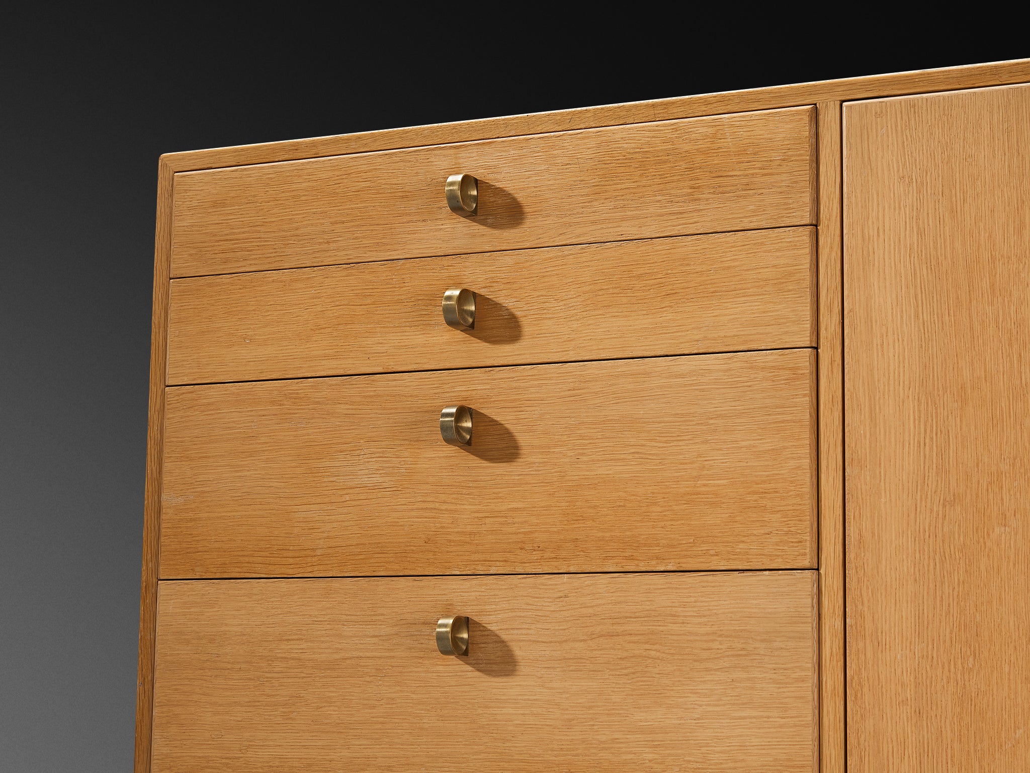 Tove and Edvard Kindt-Larsen Cabinet with Original Orange Interior Case pieces and storage cabinets Morentz