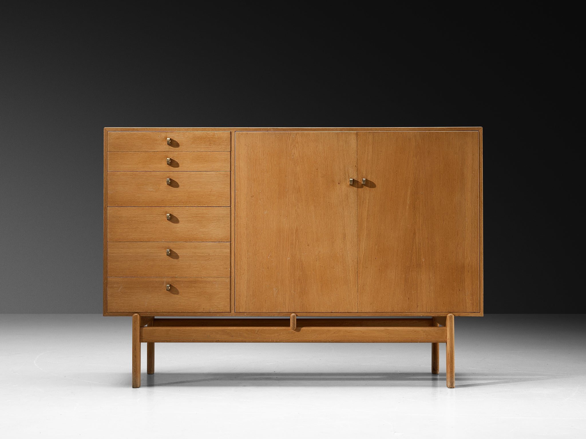 Tove and Edvard Kindt-Larsen Cabinet with Original Orange Interior Case pieces and storage cabinets Morentz
