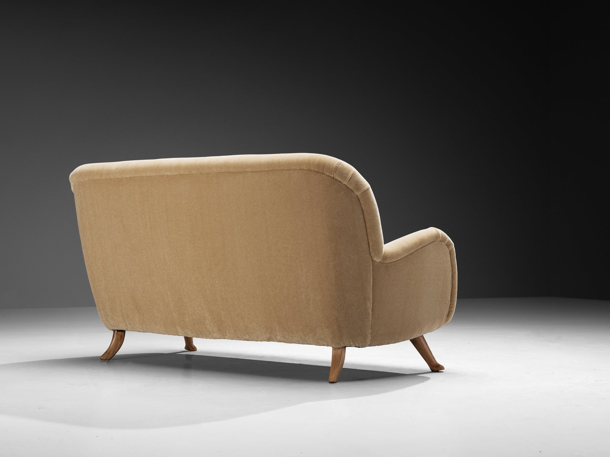 Berga Mobler Sofa in Beige Teddy Mohair by Pierre Frey Seating Morentz