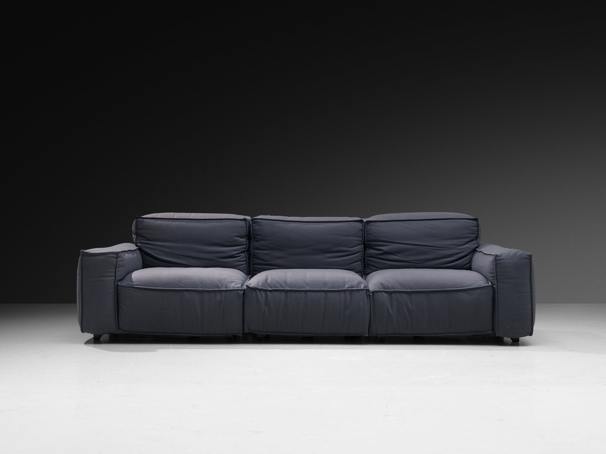 Mario Marenco for Arflex Modular 'Marechiaro' Three-Seat Sofa in Wool Seating Morentz