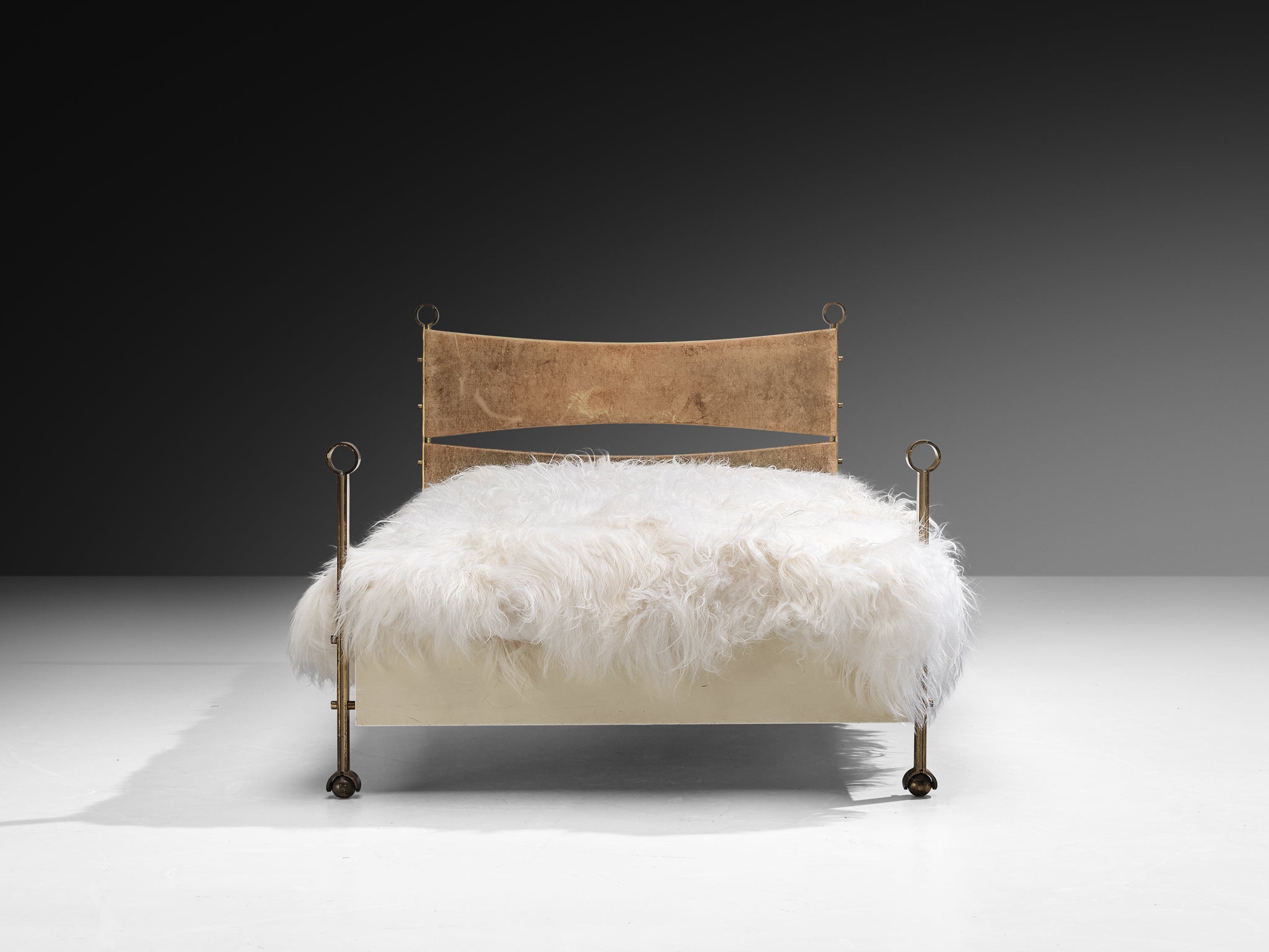 Rare Osvaldo Borsani Single Bed in Brass More Furniture and Collectibles Morentz