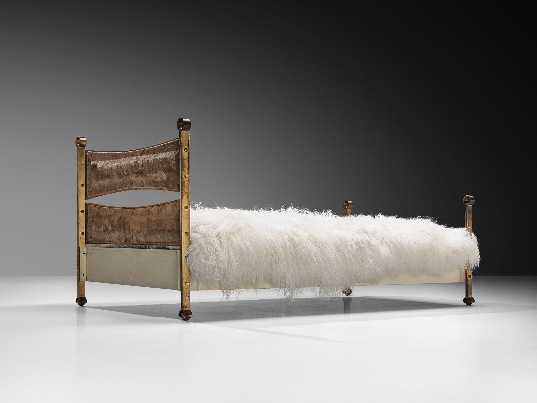 Rare Osvaldo Borsani Single Bed in Brass More Furniture and Collectibles Morentz