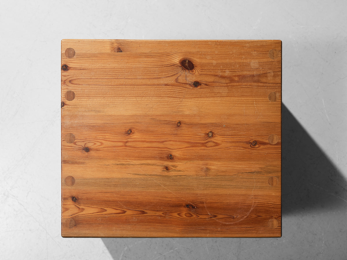 1970s Swedish Side Table in Solid Pine Tables Morentz