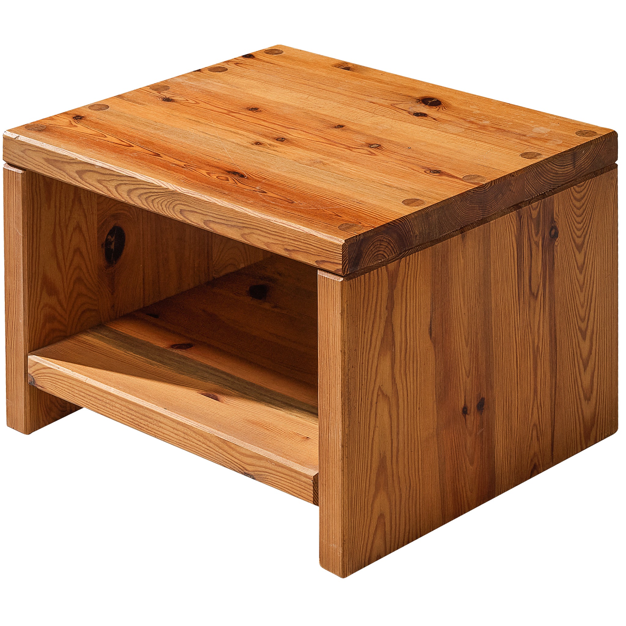 1970s Swedish Side Table in Solid Pine Tables Morentz
