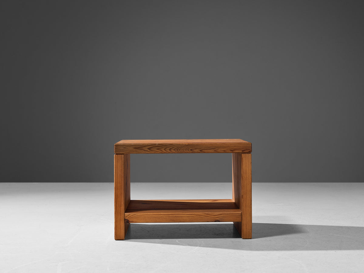 1970s Swedish Side Table in Solid Pine Tables Morentz