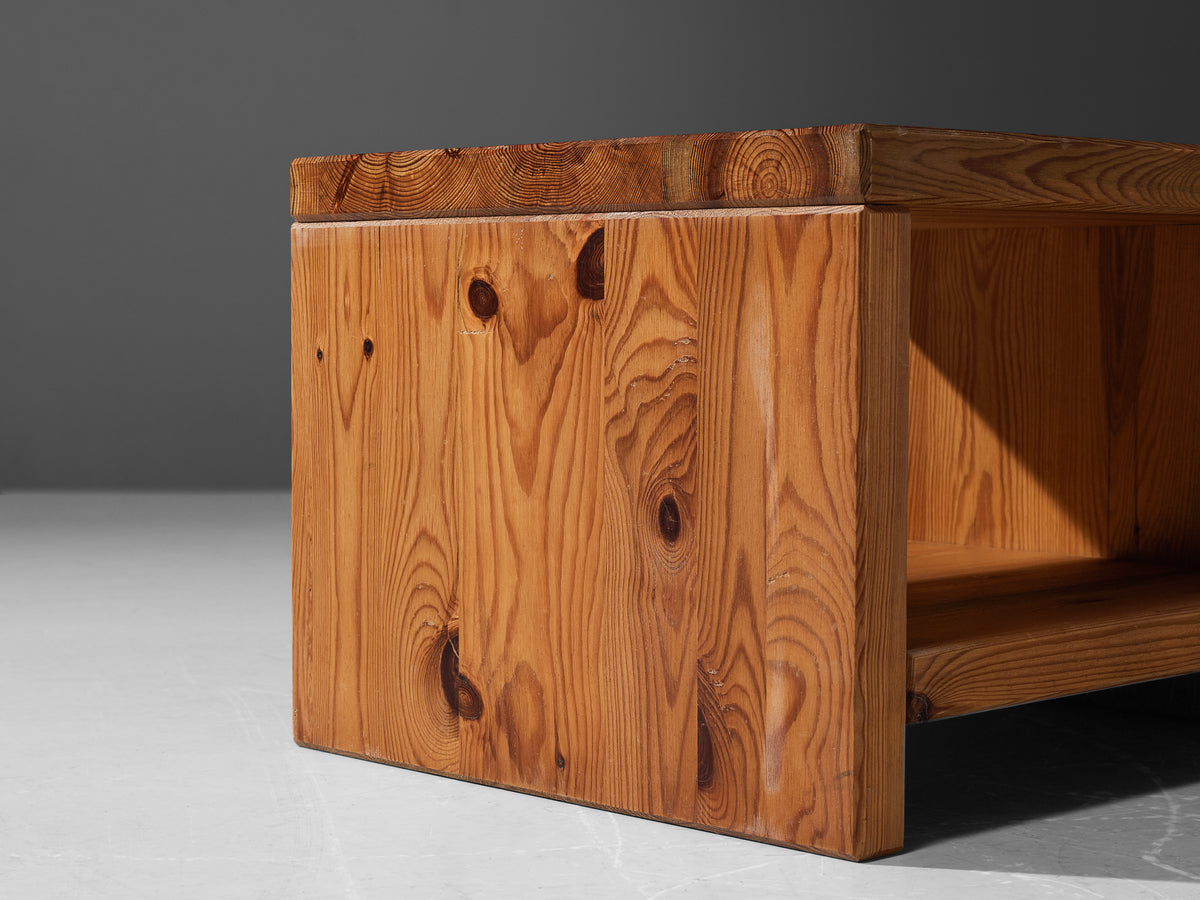 1970s Swedish Side Table in Solid Pine Tables Morentz