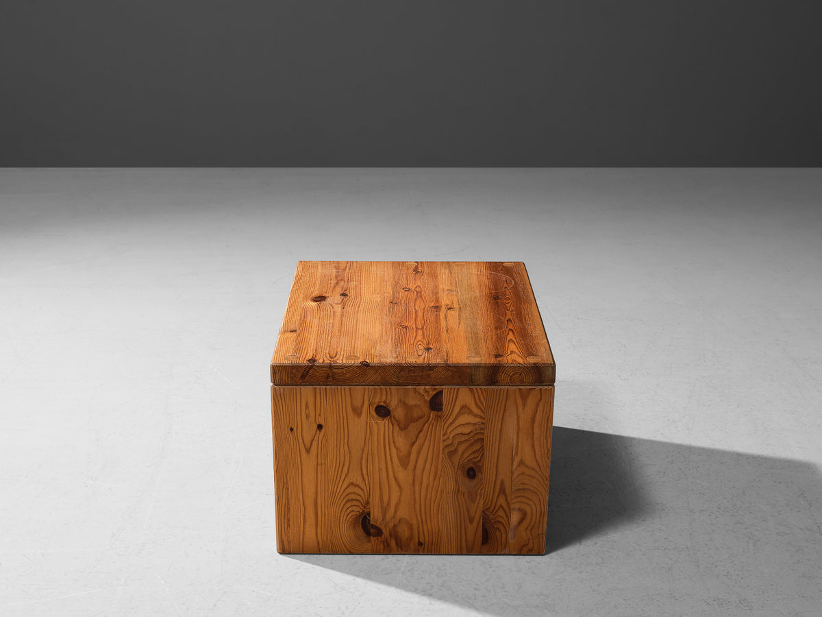 1970s Swedish Side Table in Solid Pine Tables Morentz