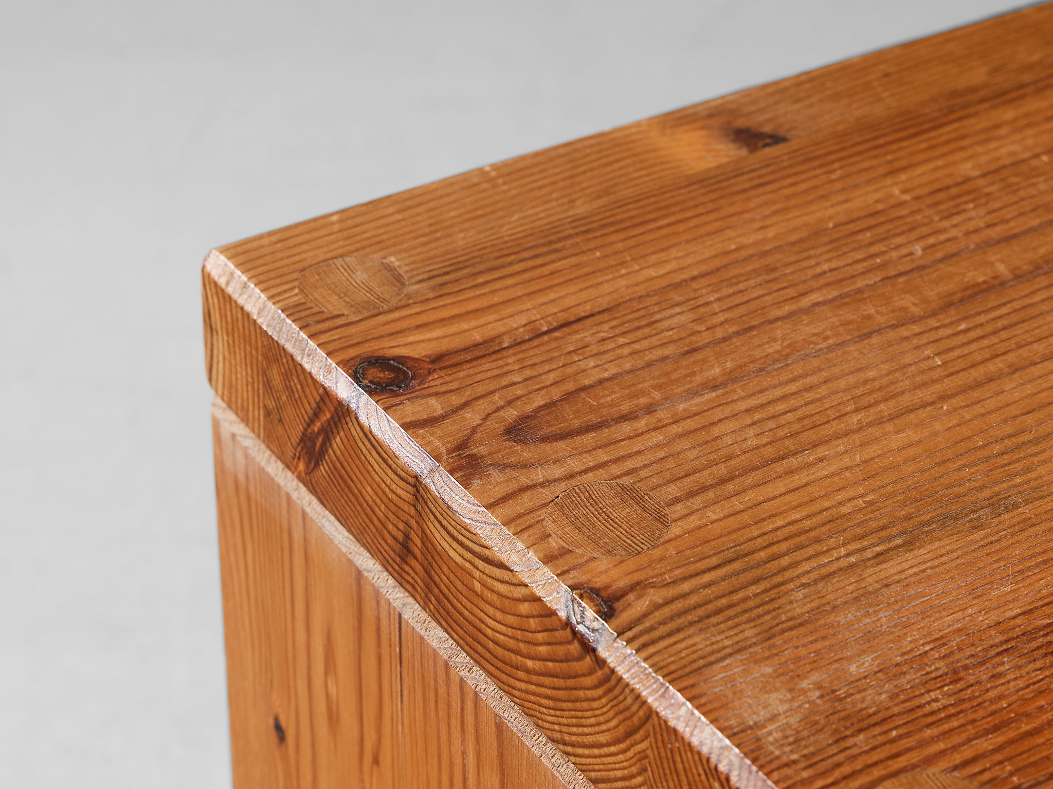 1970s Swedish Side Table in Solid Pine Tables Morentz