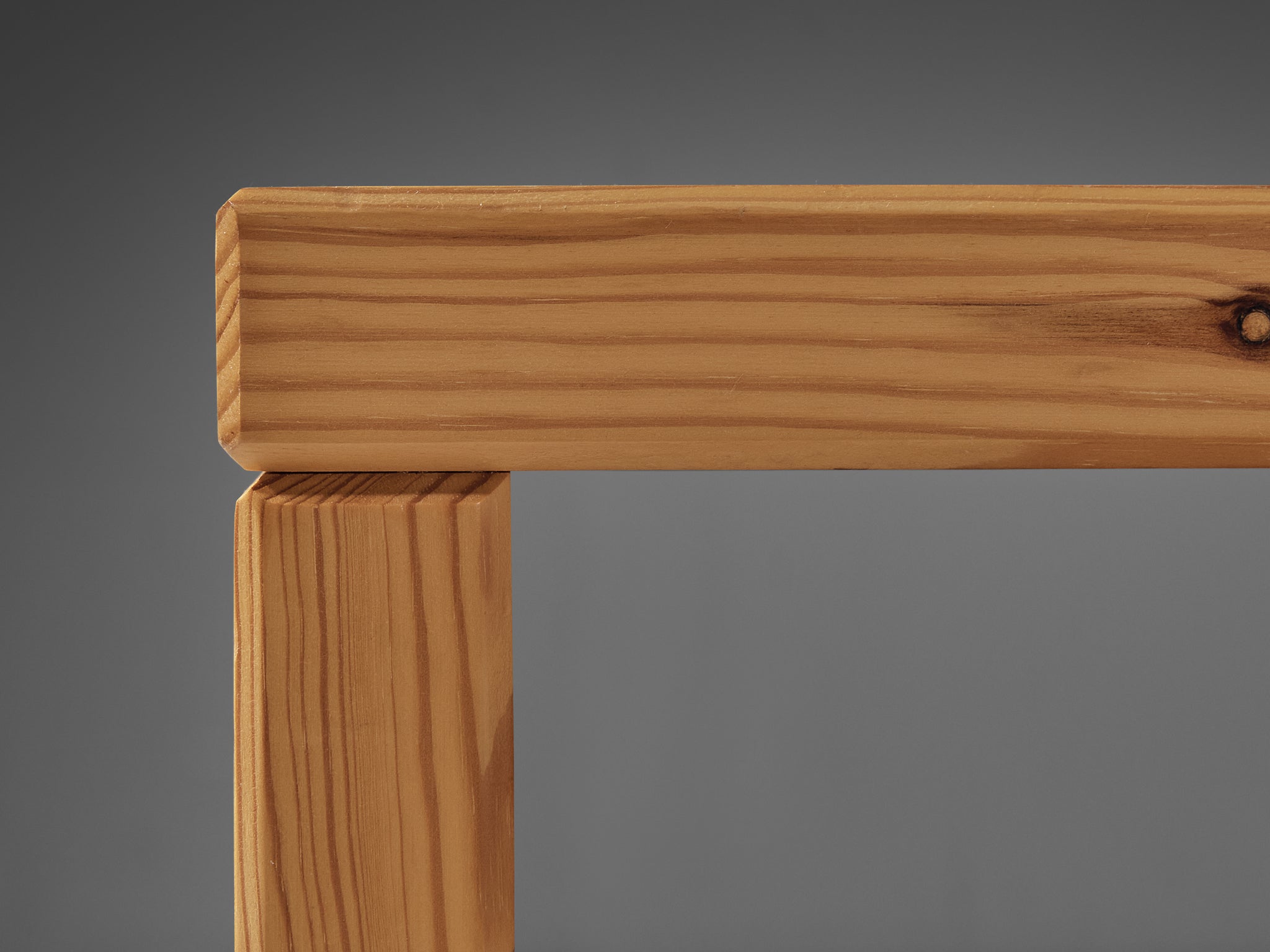 1970s Swedish Side Table in Solid Pine