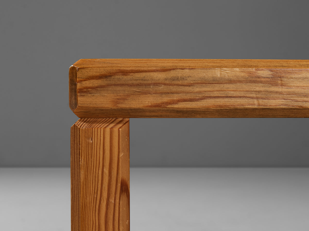 1970s Swedish Side Table in Solid Pine Tables Morentz
