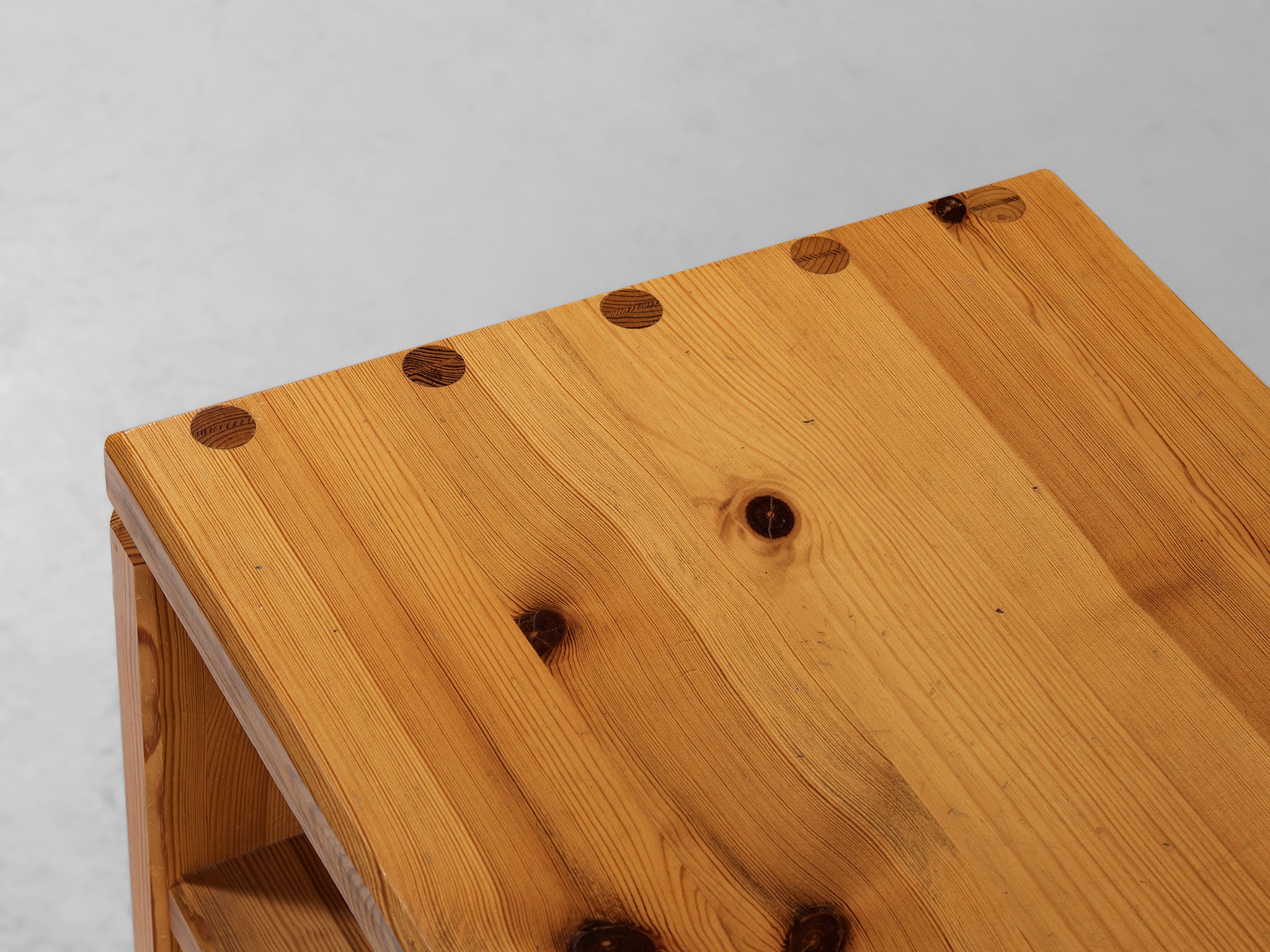 1970s Swedish Side Table in Solid Pine Tables Morentz