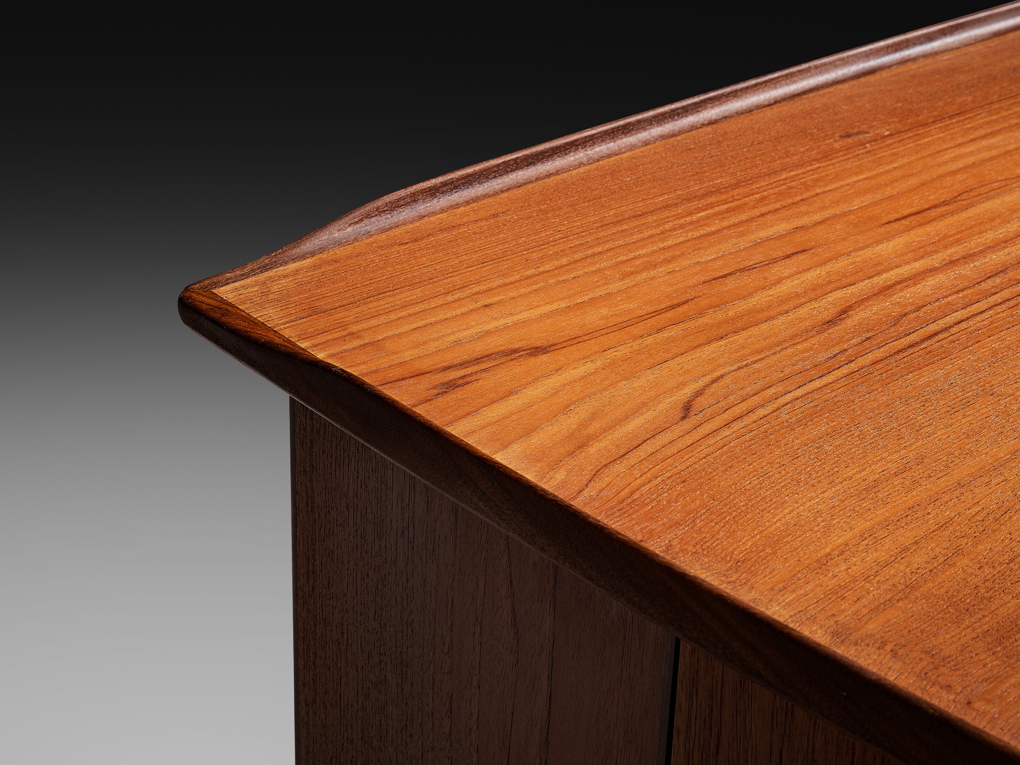 Peter Lovig Nielsen for Hedensted Mobelfabrik 'Boomerang' Desk in Teak Tables Morentz