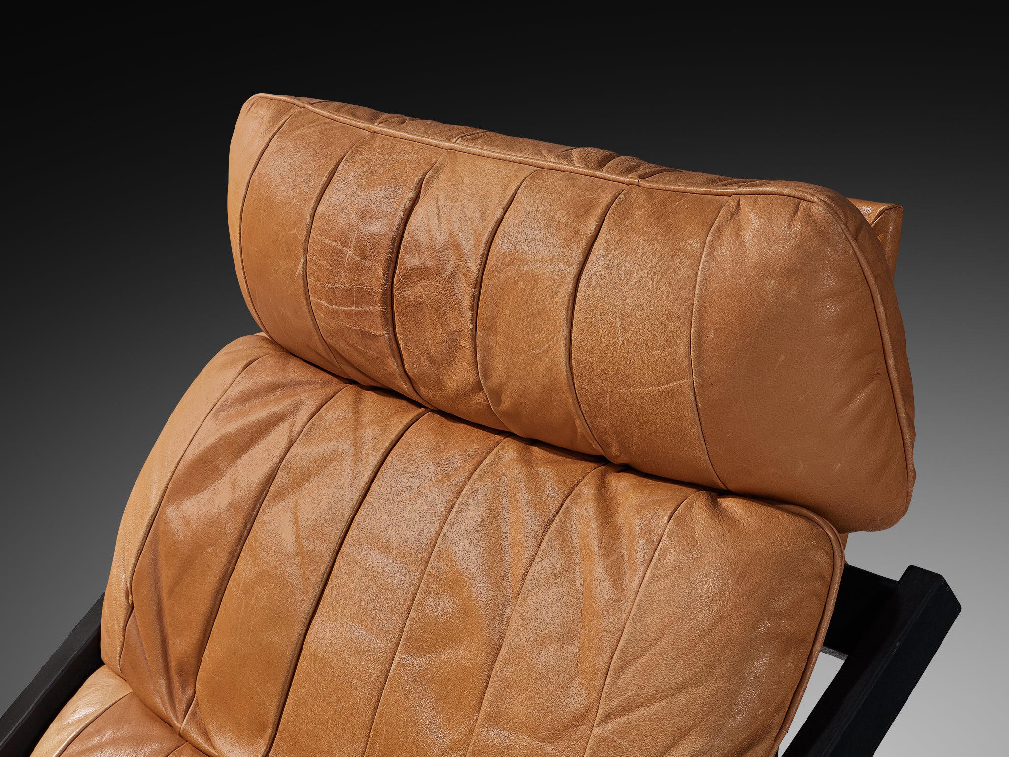 Ueli Berger for De Sede 'DS-80' Lounge Chair in Cognac Leather Seating Morentz