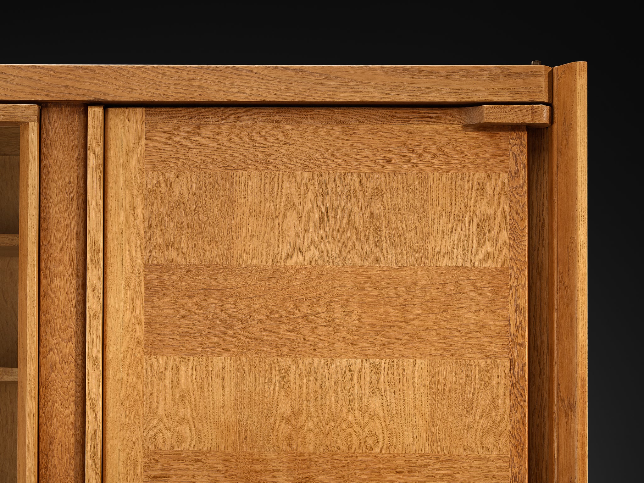 Guillerme et Chambron Cabinet in Oak with Glass Door Case pieces and storage cabinets Morentz