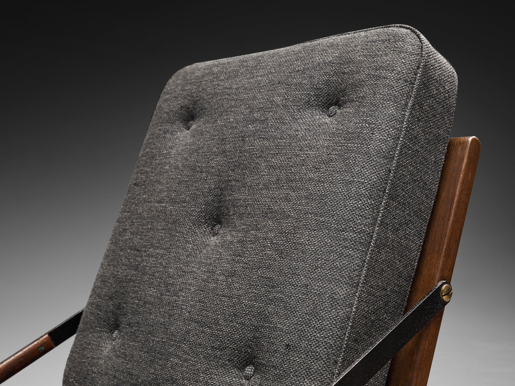 Børge Mogensen for Fredericia Lounge Chair in Oak and Original Woolen Upholstery Seating Morentz