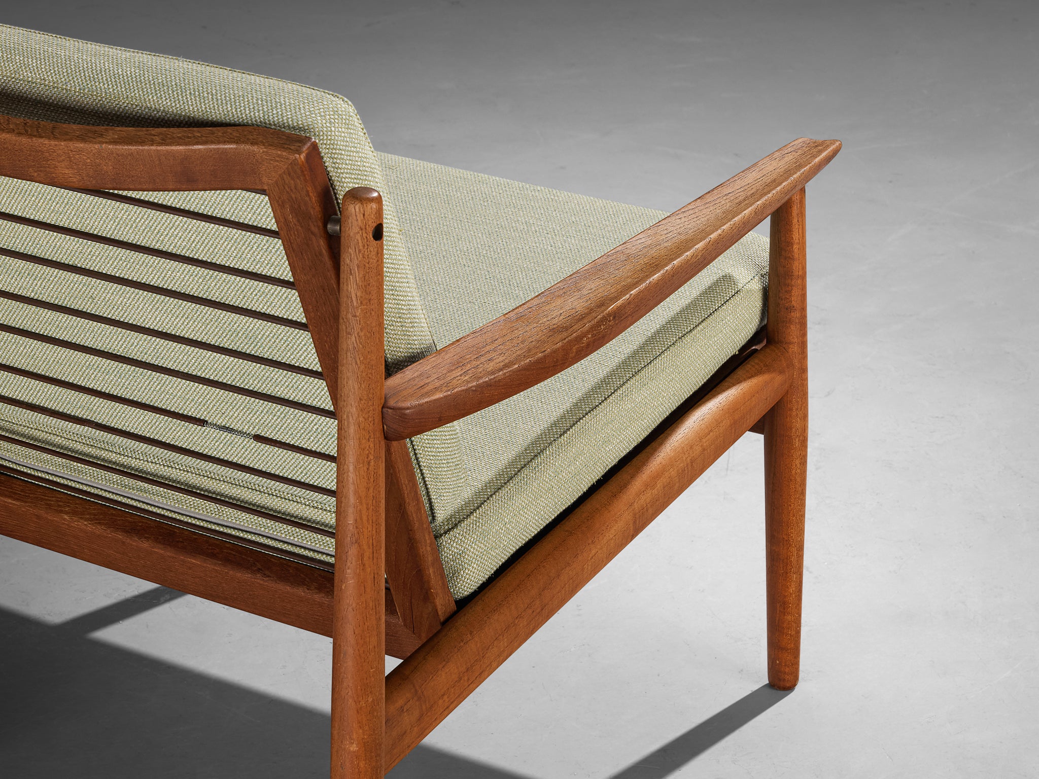 Svend Åge Eriksen for Glostrup Møbelfabrik Three-Seat Sofa in Teak Seating Morentz
