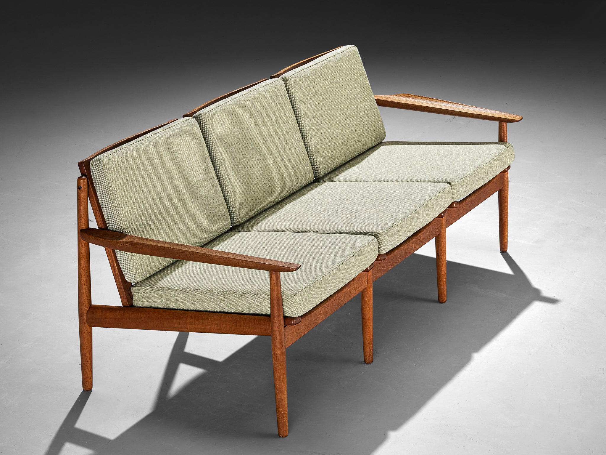 Svend Åge Eriksen for Glostrup Møbelfabrik Three-Seat Sofa in Teak Seating Morentz