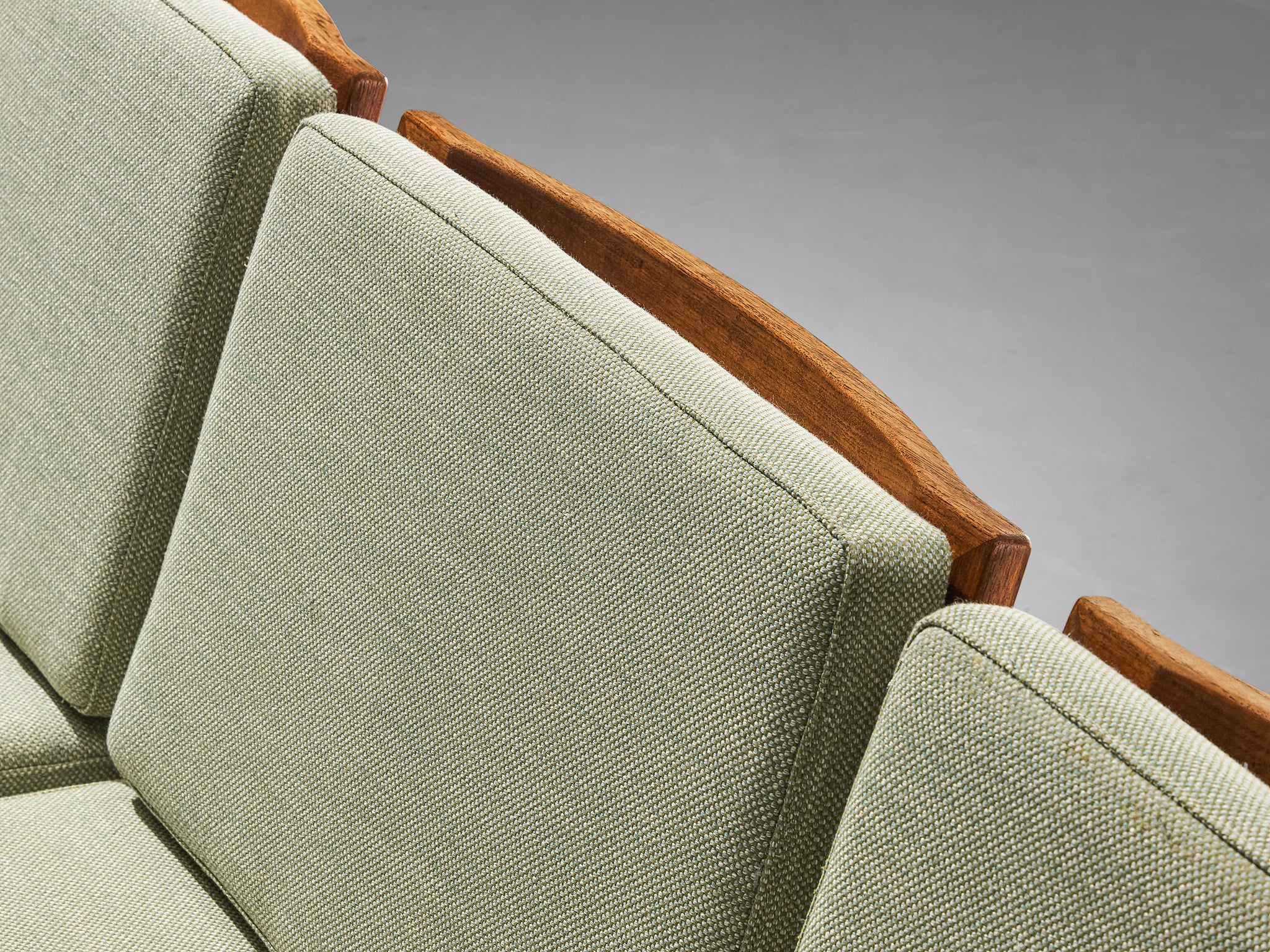 Svend Åge Eriksen for Glostrup Møbelfabrik Three-Seat Sofa in Teak Seating Morentz