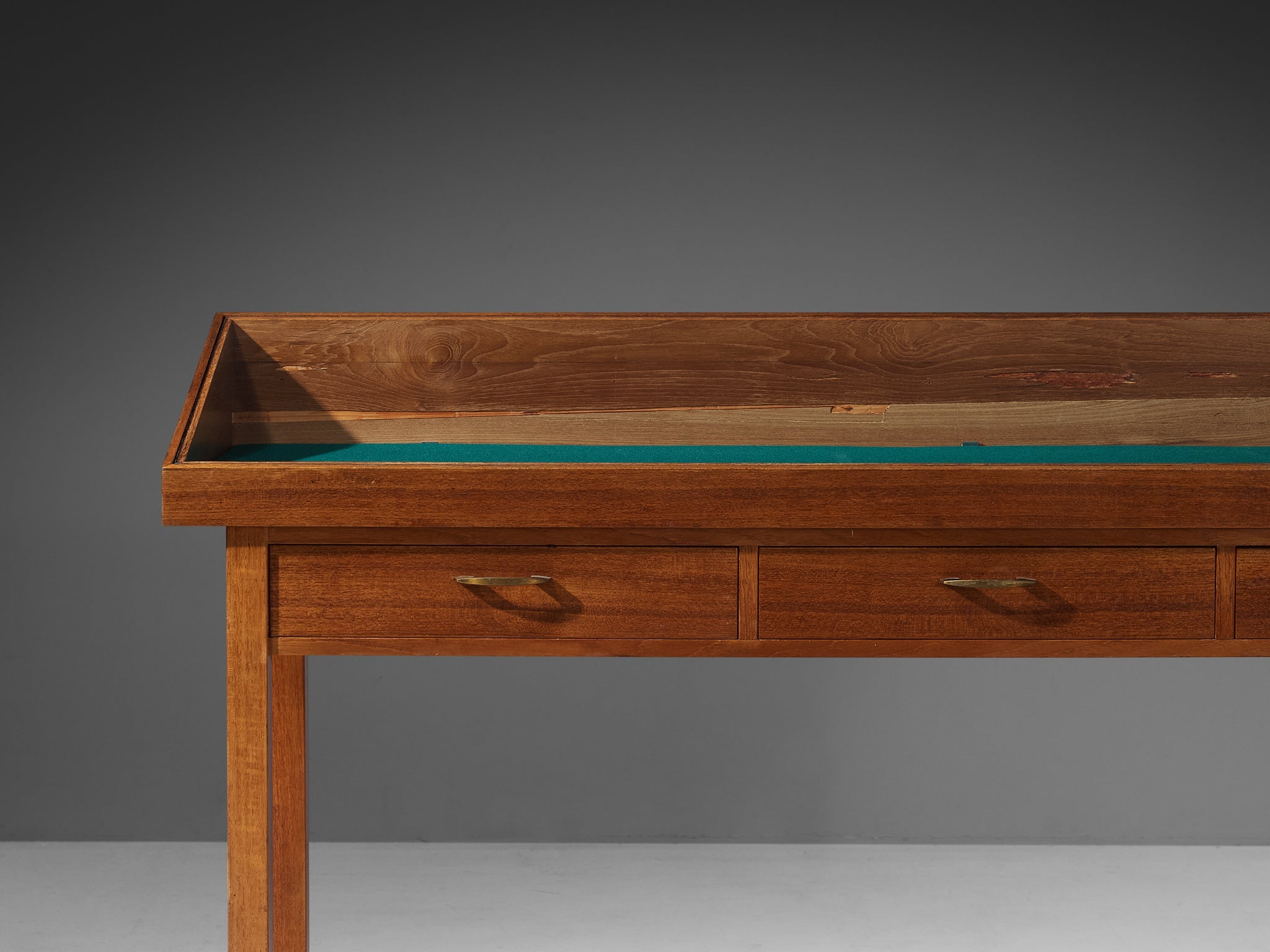 Mid-Century Showcase in Walnut and Pine case pieces and storage cabinets Morentz