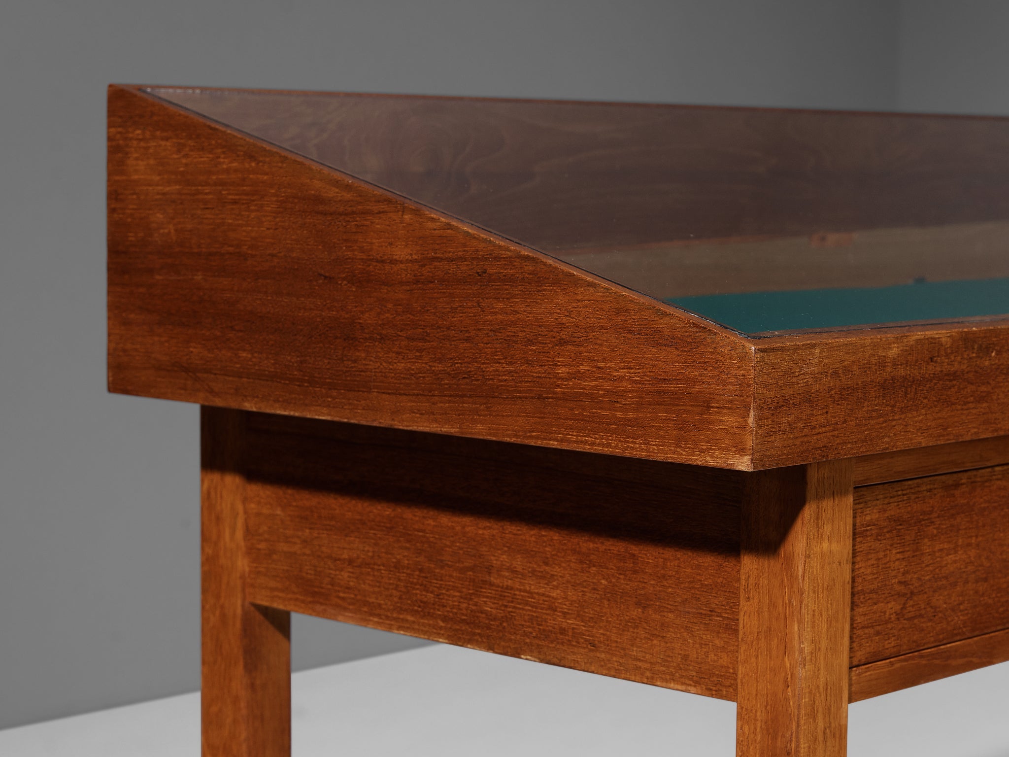 Mid-Century Showcase in Walnut and Pine case pieces and storage cabinets Morentz