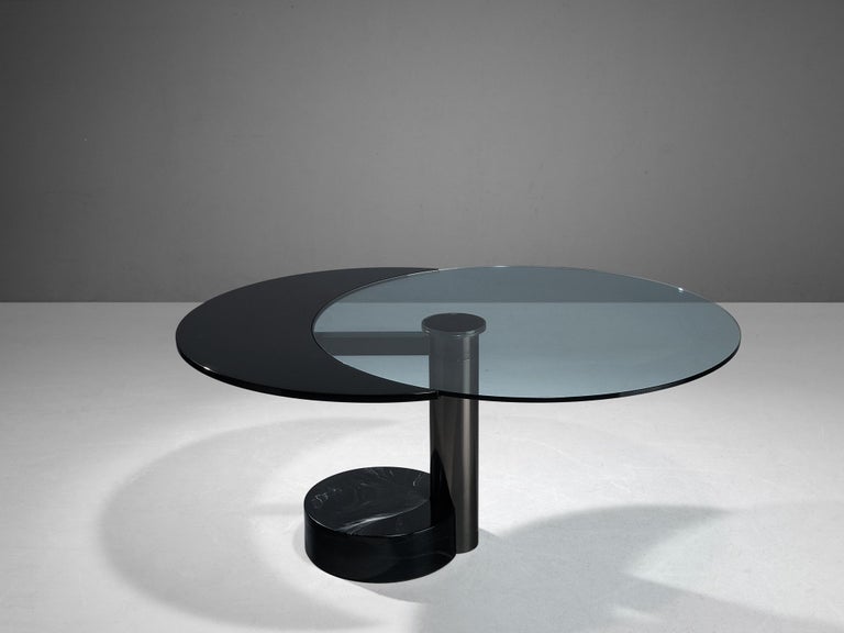 Mario Mazzer for Zanette Dining Table in Glass and Marble