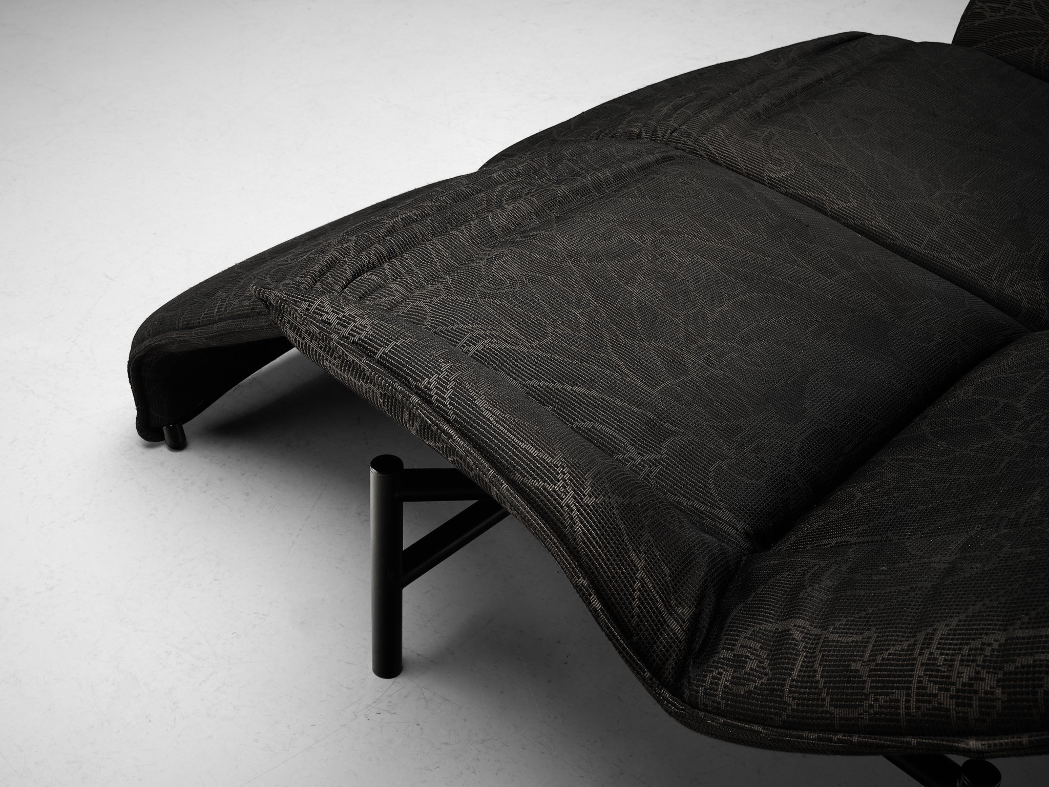 Vigo Magistretti for Cassina Sofa in Dark Grey Upholstery
