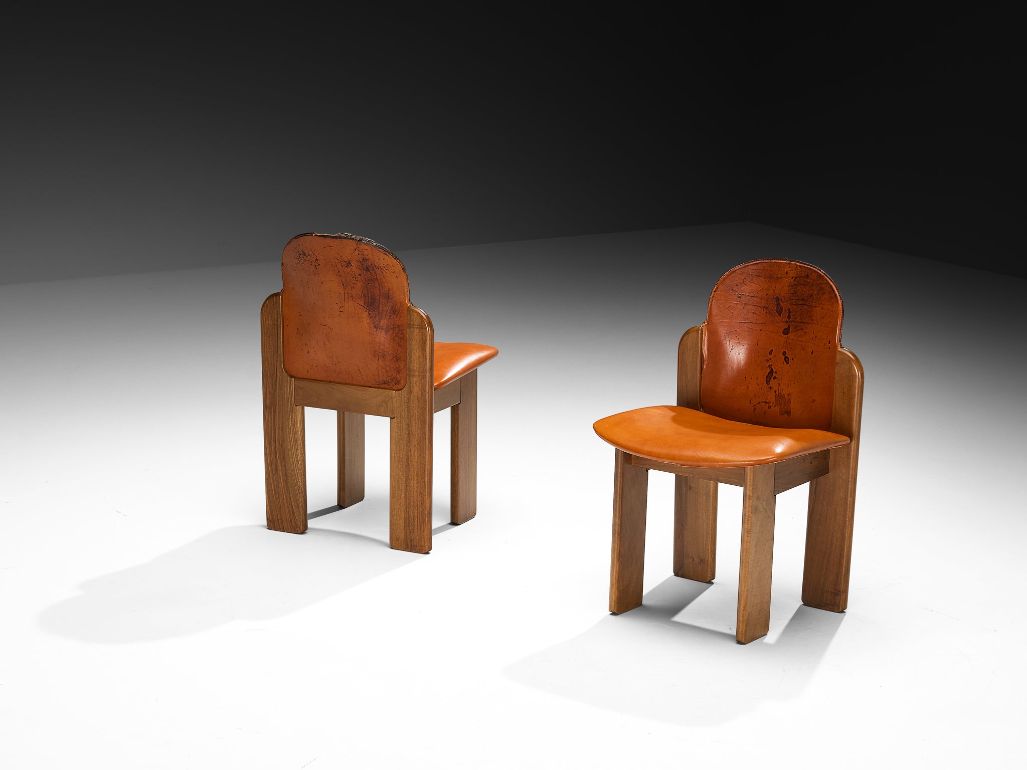 Silvio Coppola for Fratelli Montina Pair of '330' Dining Chairs Seating Morentz