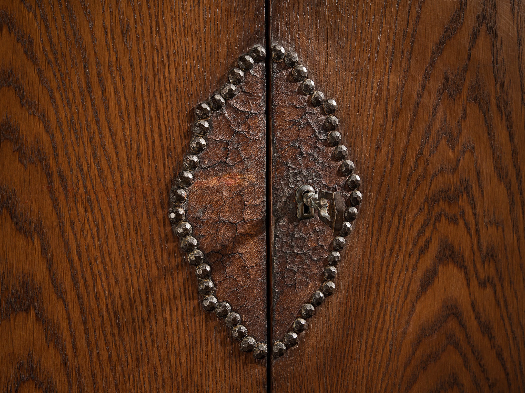 Ernesto Valabrega for Vittorio Valabrega Large Cabinet in Solid Oak Case pieces and storage cabinets Morentz