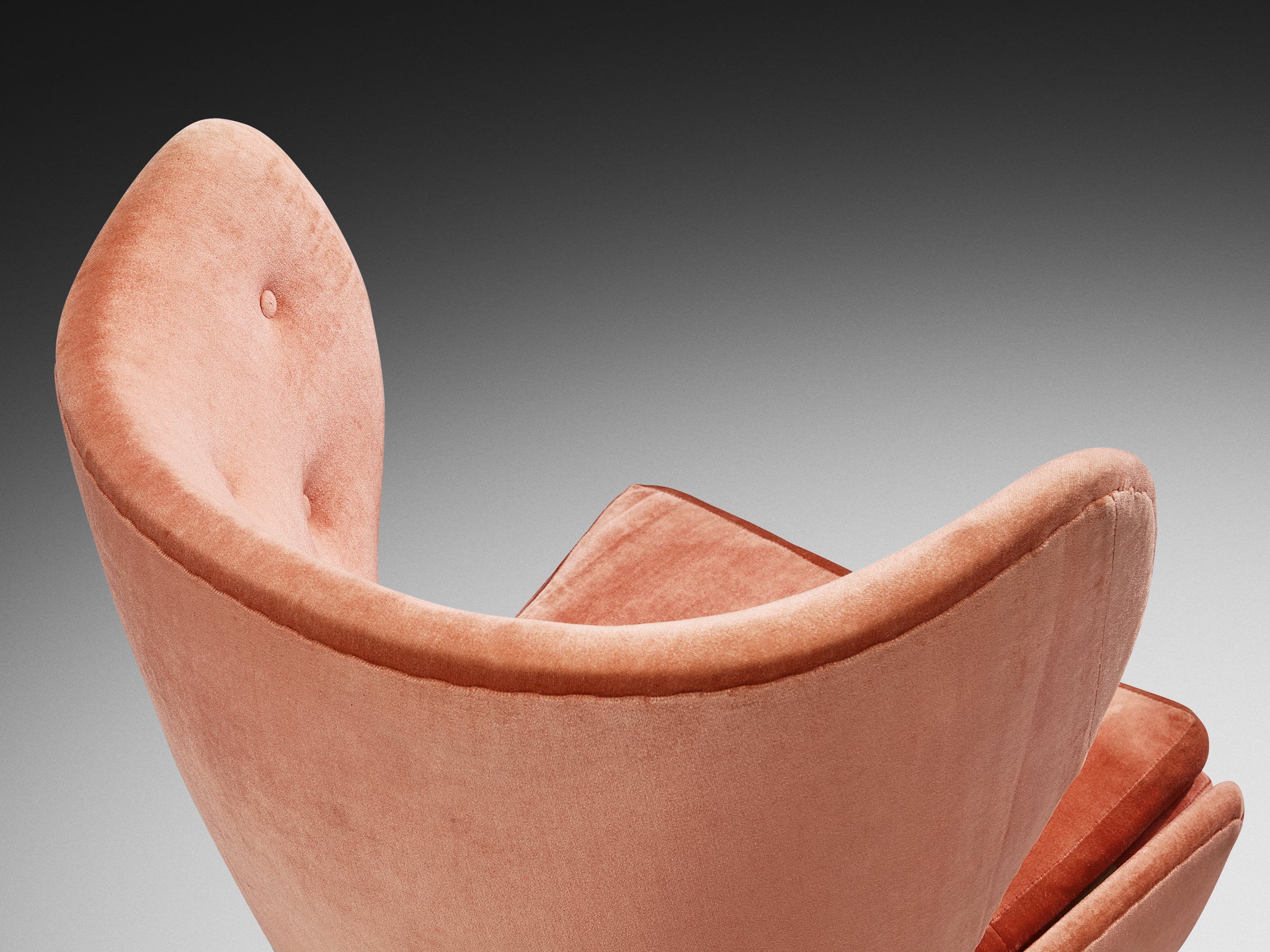 Rare Marianne Boman-schleutker for Boman Easy Chair in Pink Velvet and Birch Seating Morentz