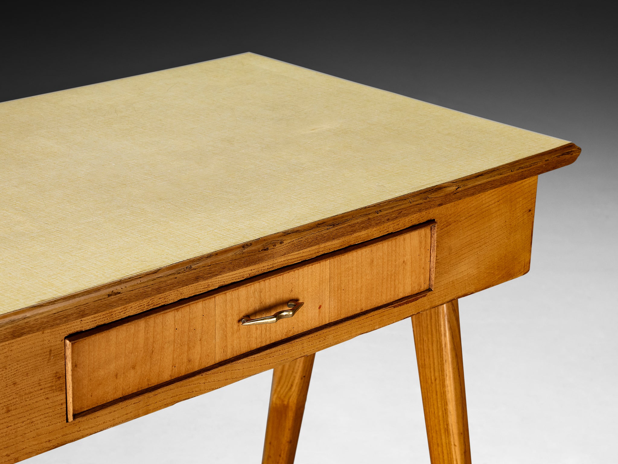 Elegant Italian Small Desk in Ash Tables Morentz