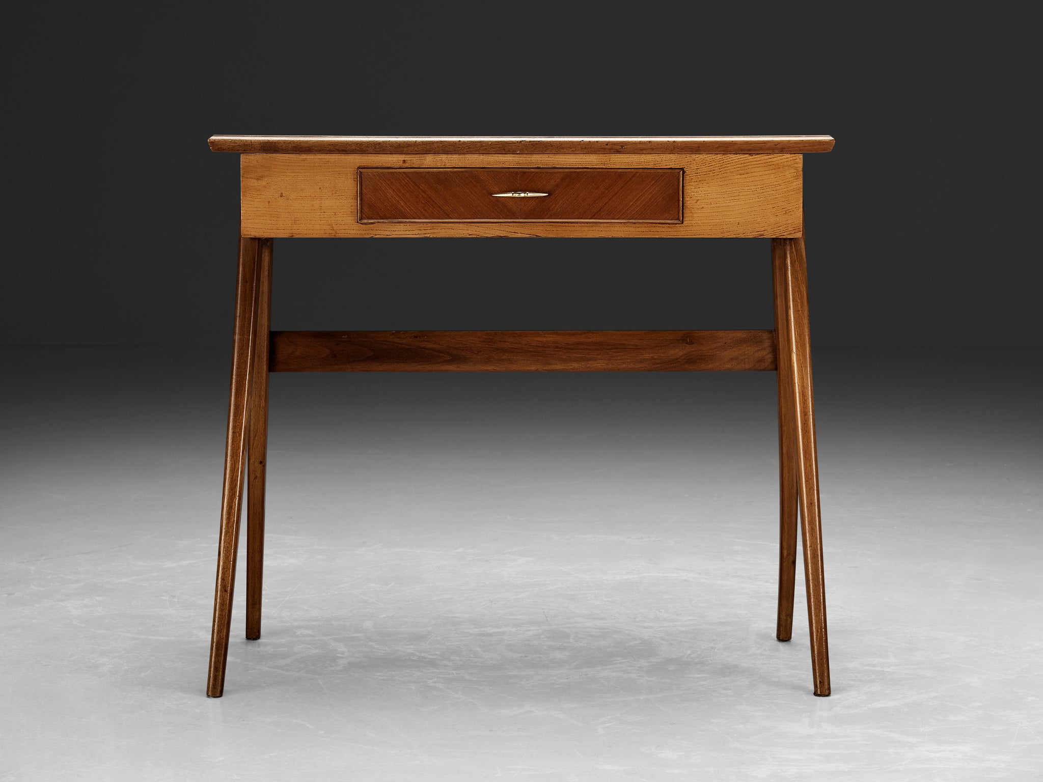 Elegant Italian Small Desk in Ash and Walnut Tables Morentz