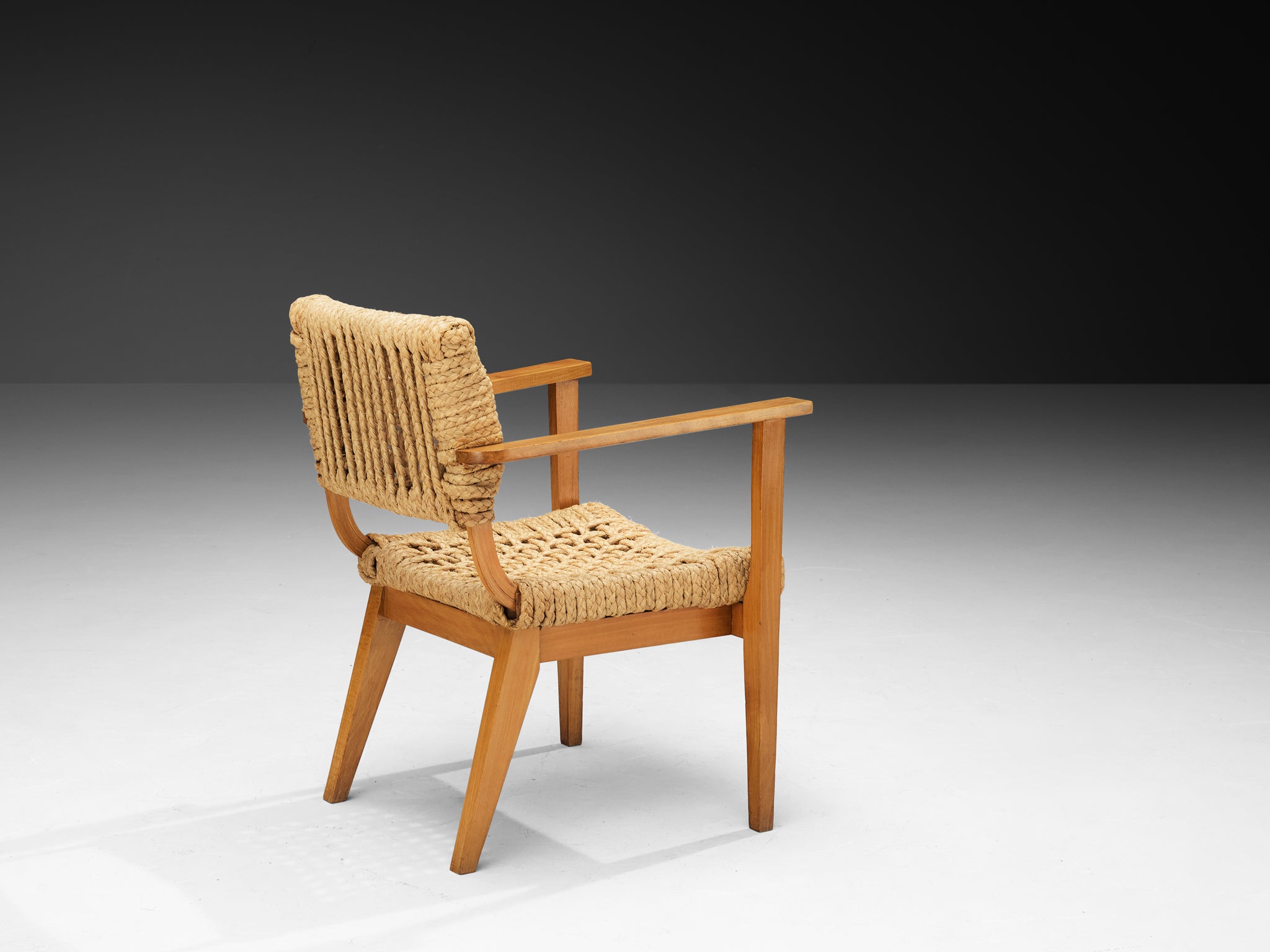 Adrian & Frida Audoux Minet for Vibo Armchair in Braided Hemp Seating Morentz