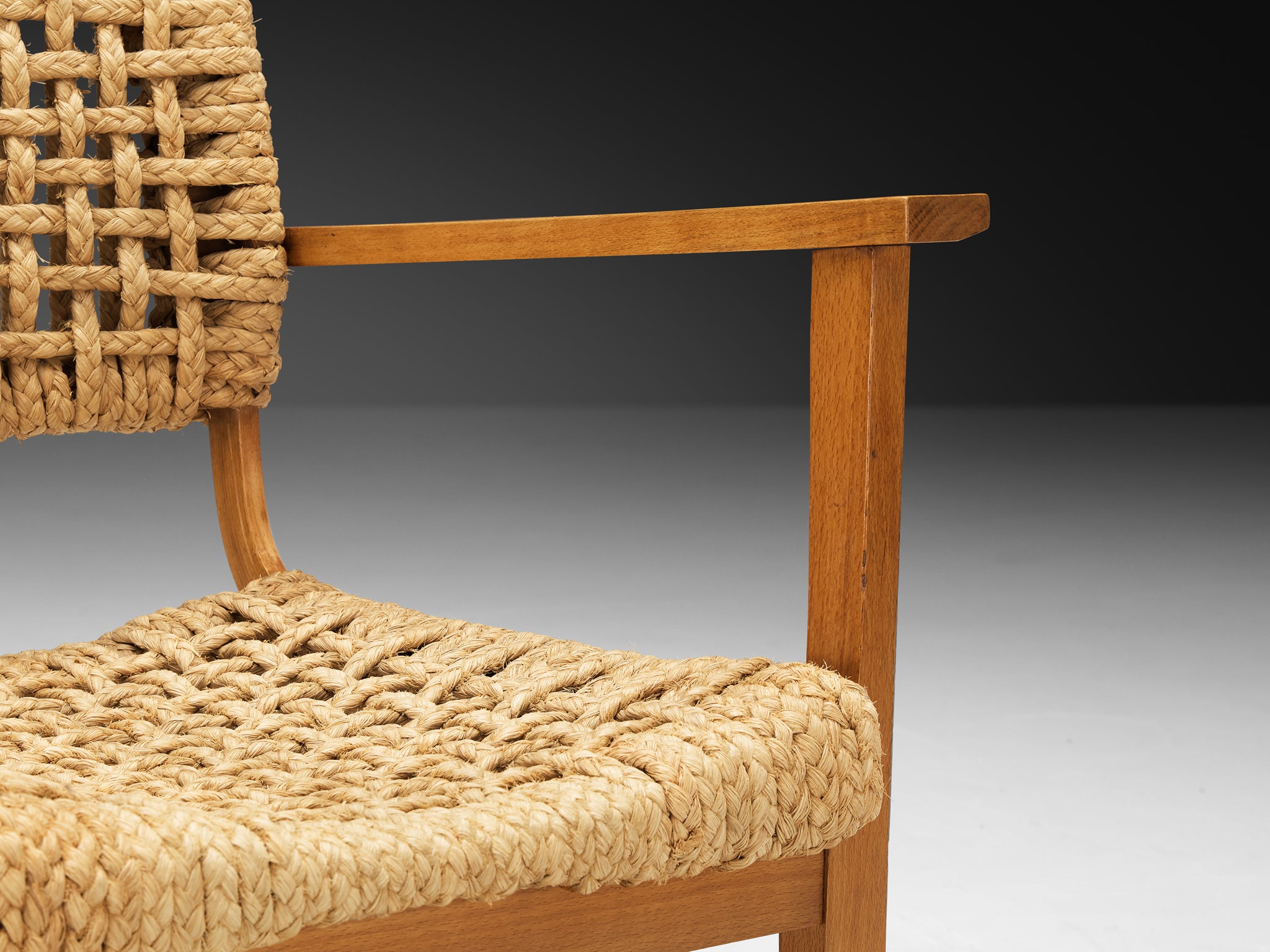 Adrian & Frida Audoux Minet for Vibo Armchair in Braided Hemp