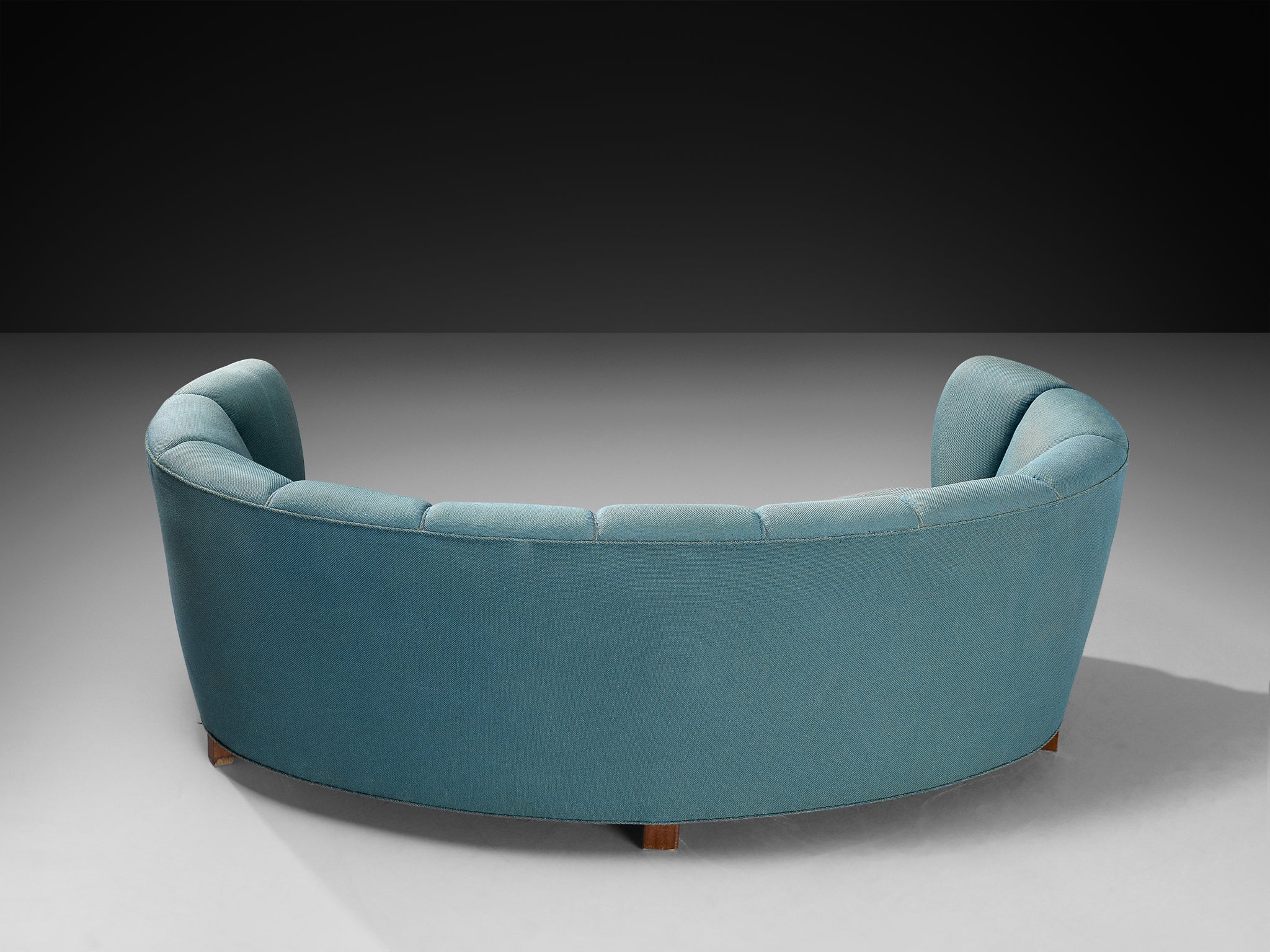 Danish Banana Sofa in Muted Teal Upholstery Seating Morentz