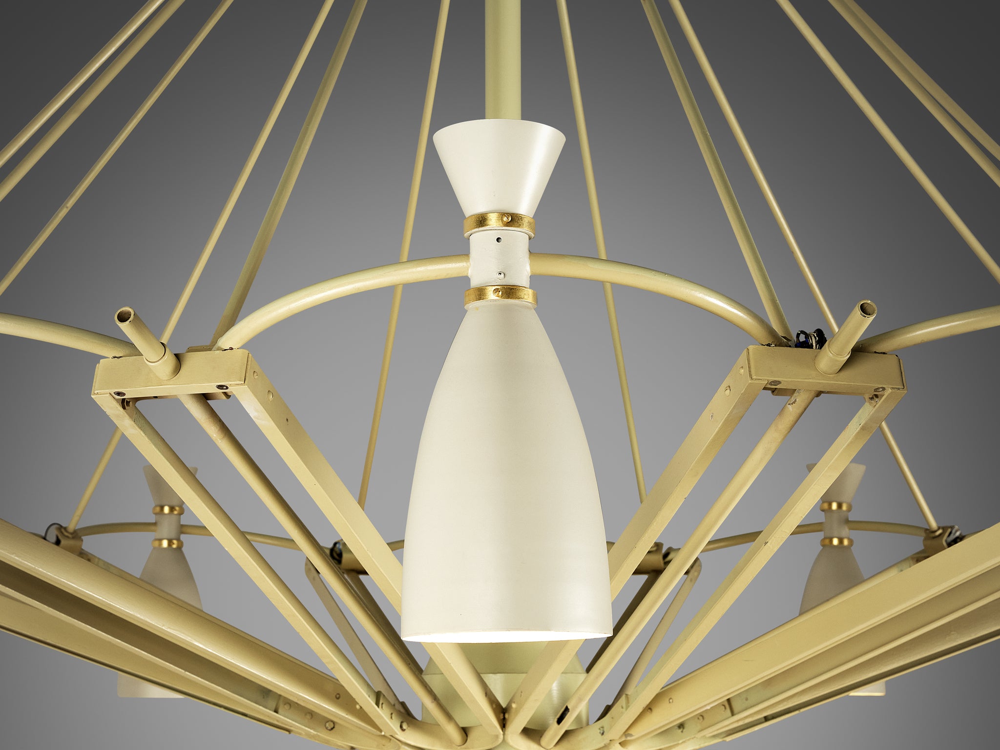 Monumental Chandelier in Lacquered Metal 3M Diameter