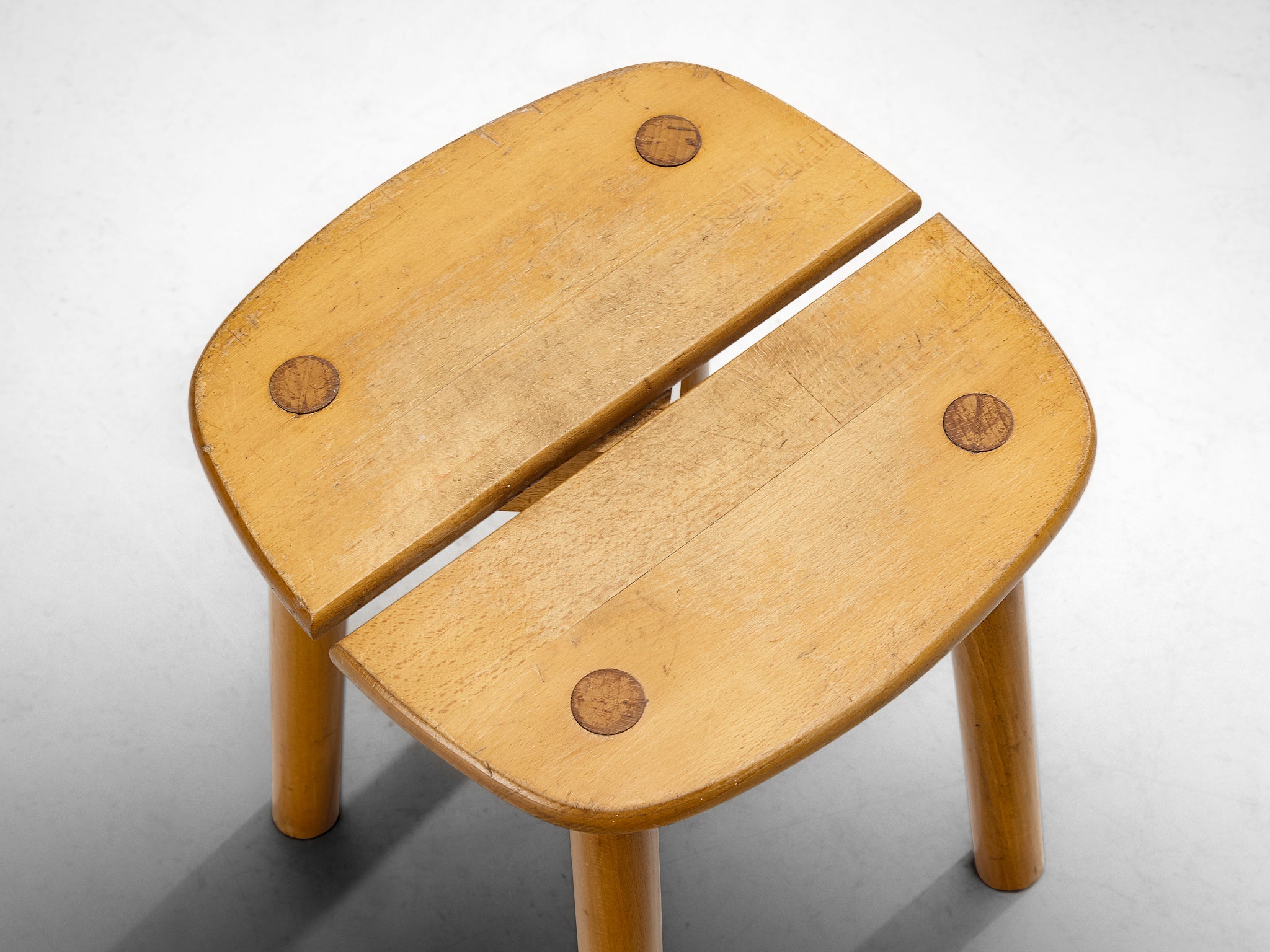 Pierre Gautier-Delaye Stools in Wood Seating Morentz