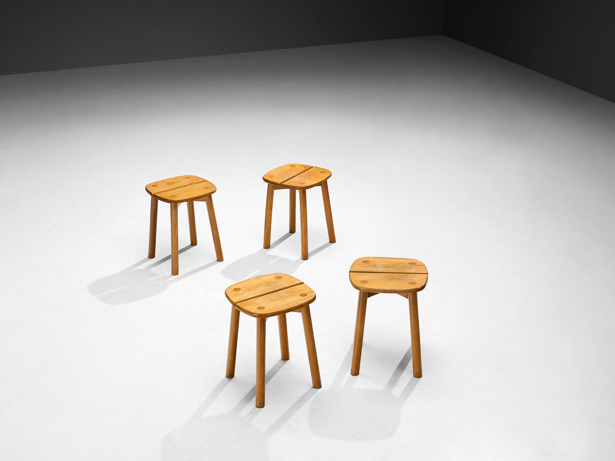 Pierre Gautier-Delaye Stools in Wood Seating Morentz