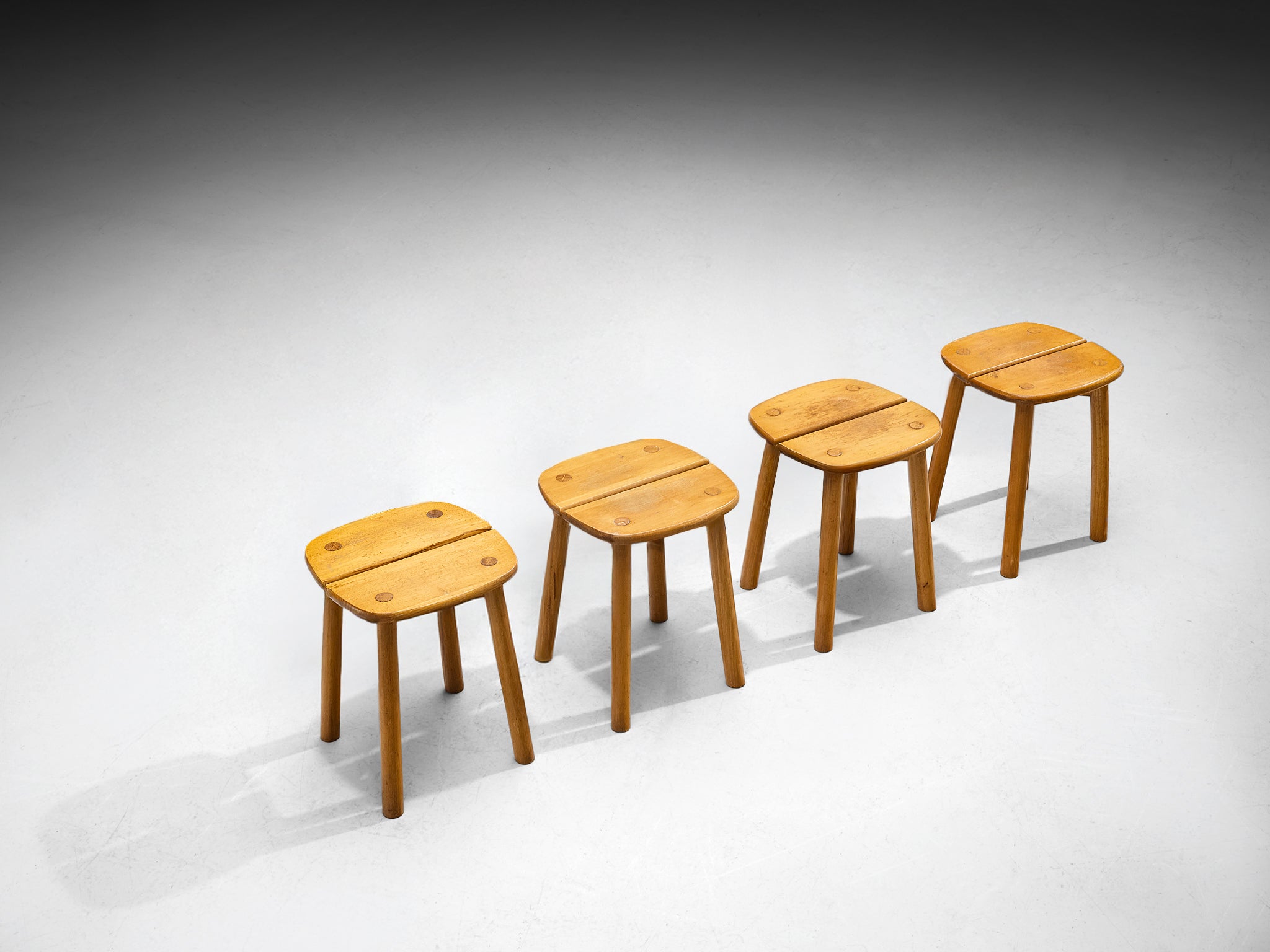 Pierre Gautier-Delaye Stools in Wood