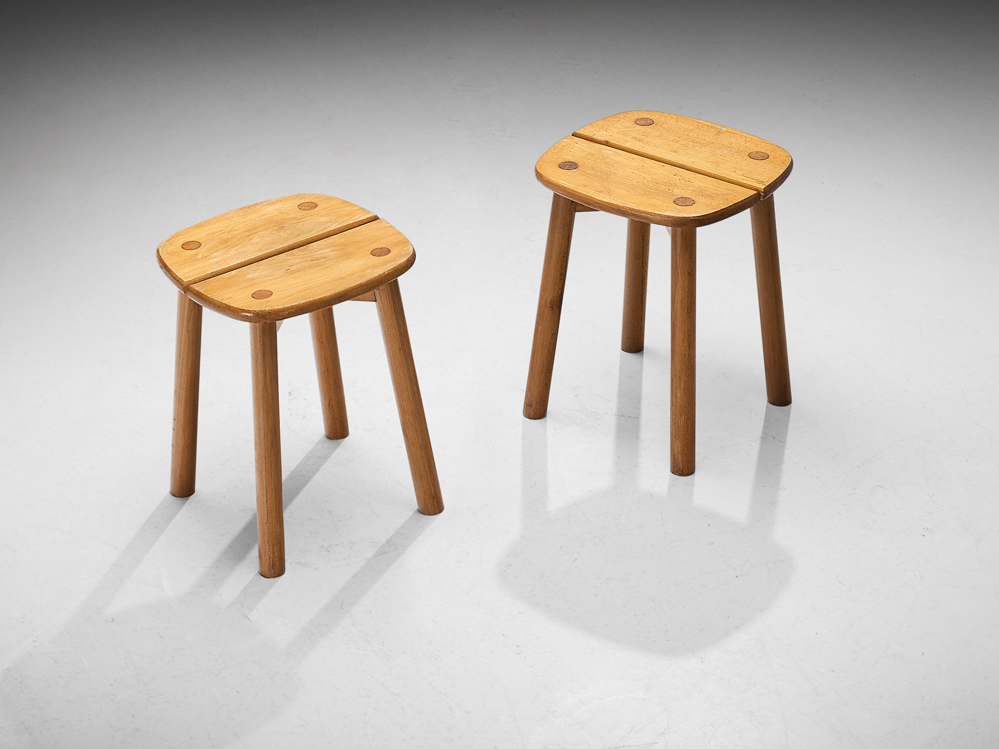 Pierre Gautier-Delaye Stools in Wood