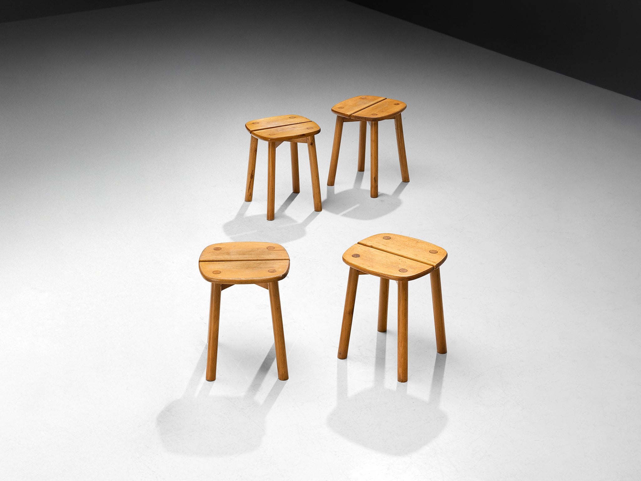 Pierre Gautier-Delaye Stools in Wood Seating Morentz