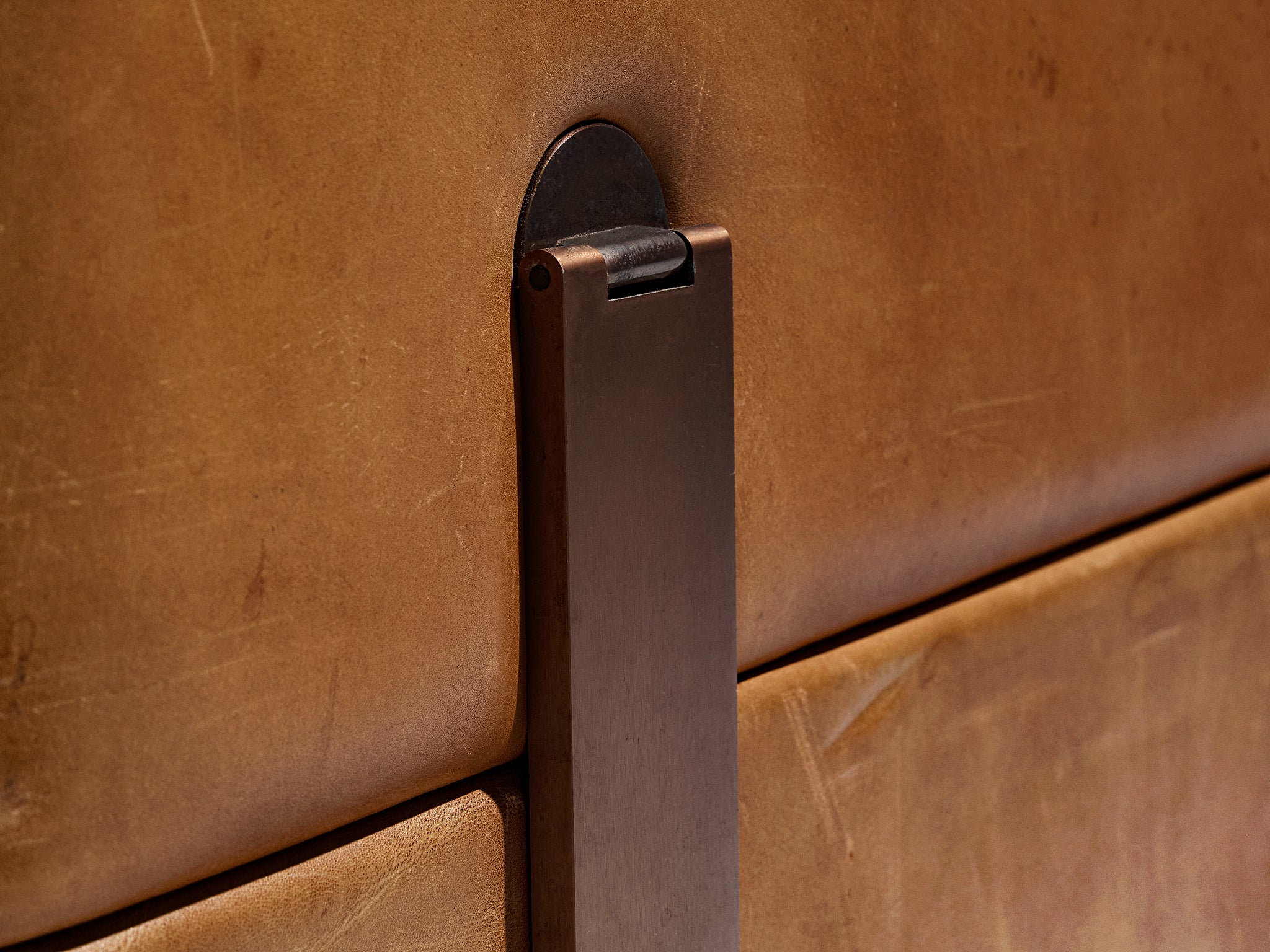 Tito Agnoli for Cinova Daybed Sofa in Cognac Leather Seating Morentz