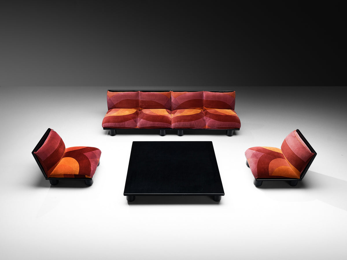 Carlo Bartoli for Rossi di Albizzate 'Blop' Lounge Chairs in Original Fabric Seating Morentz