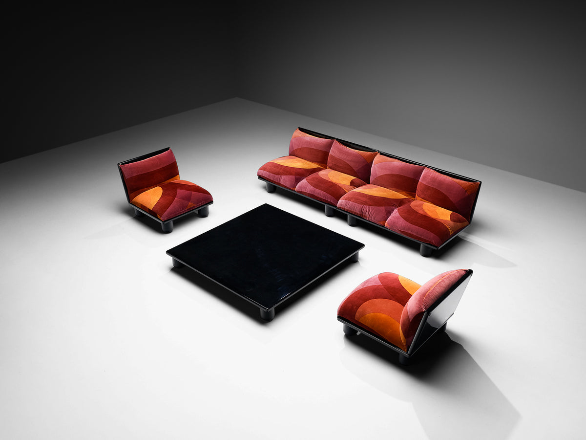 Carlo Bartoli for Rossi di Albizzate 'Blop' Lounge Chairs in Original Fabric Seating Morentz