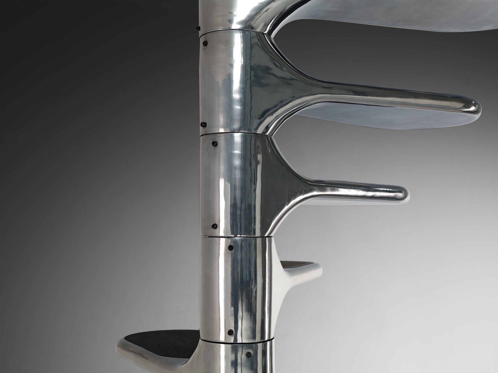 Roger Tallon Sculptural 'Helicoid' Staircase Building and Garden Elements Morentz