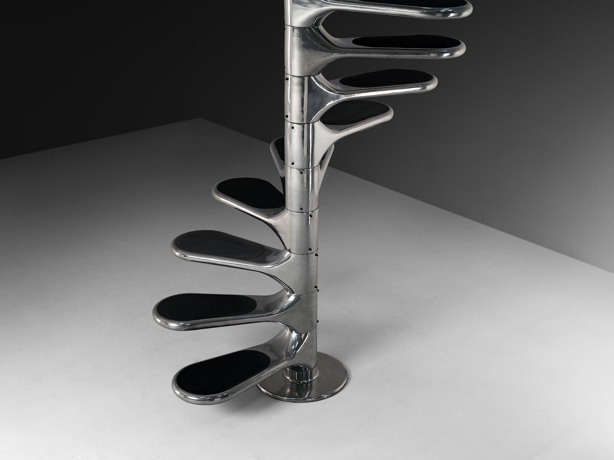 Roger Tallon Sculptural 'Helicoid' Staircase Building and Garden Elements Morentz