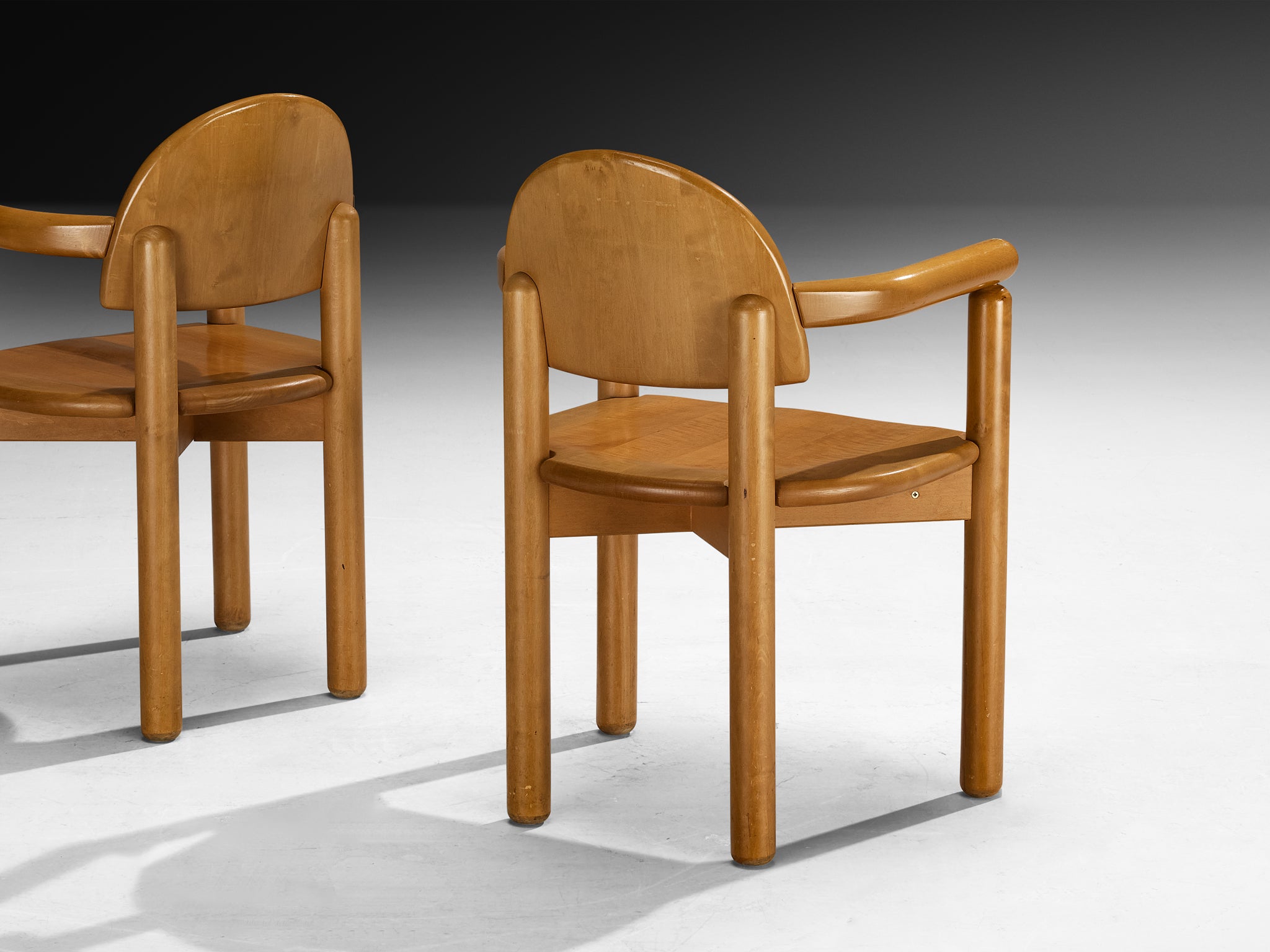 Rainer Daumiller Set of Sixteen Dining Chairs in Solid Pine Seating Morentz