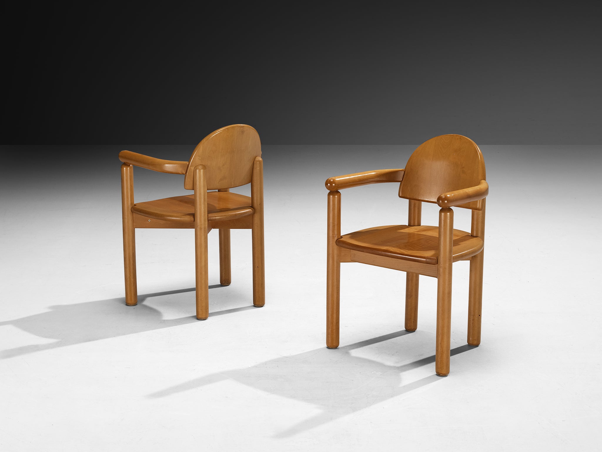 Rainer Daumiller Set of Sixteen Dining Chairs in Solid Pine Seating Morentz