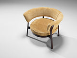 Eugenio Gerli for Tecno 'P28' Pair of Lounge Chairs in Wengé