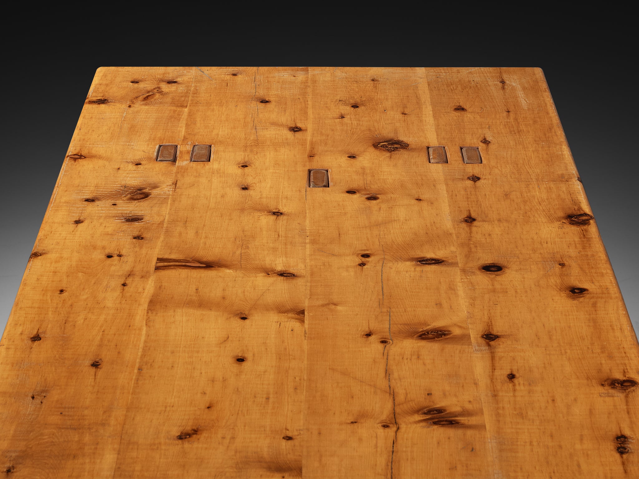 Giuseppe Rivadossi for Officina Rivadossi Large Dining Table in Pine Tables Morentz