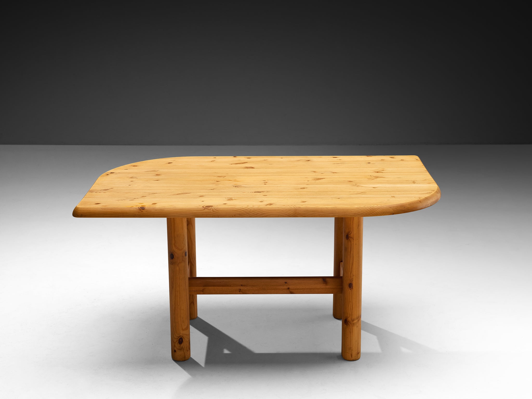 Danish Dining Table With Leaf Shaped Top in Solid Pine Tables Morentz